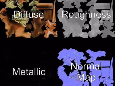 Feathered Dinosaur model pack Low-poly 3D model