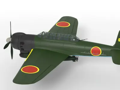 Nakajima B6N Tenzan - very simple model 3D model