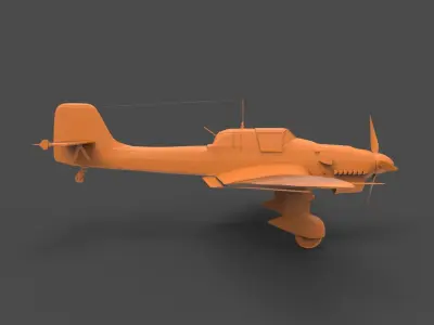 Junkers Ju 87 3D print model