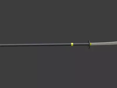 naginata 3D model purchase