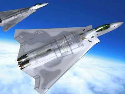 FB-22 fighter jet 3D model