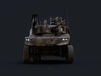 EBRC Jaguar Low-poly 3D model