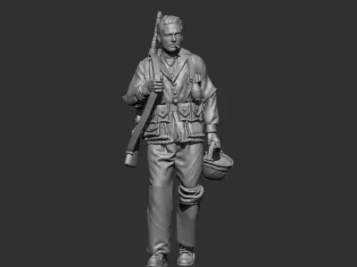 USA marine ww2 3D print model