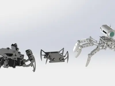 Spider bionic robot 3D model