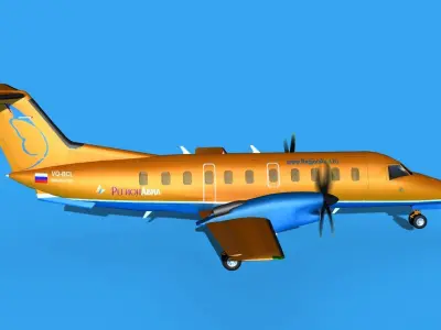 Embraer EMB120 RegionAvia RU 3D model