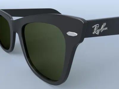 Ray Ban New Wayfarer sunglasses 3D model