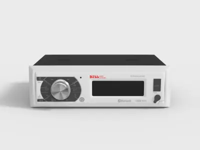 BOSS MARINE RECEIVER CAR RADIO Low-poly 3D model