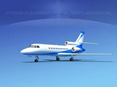 Dassault Falcon 900 V06 3D model