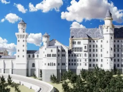 Schloss Neuschwanstein Castle Building 3D model