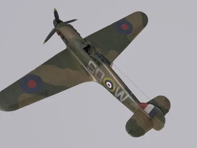 Hawker Hurricane MkI 3D model