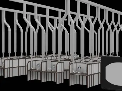 1984 Ministry of Truth  3D Model Set 3D model