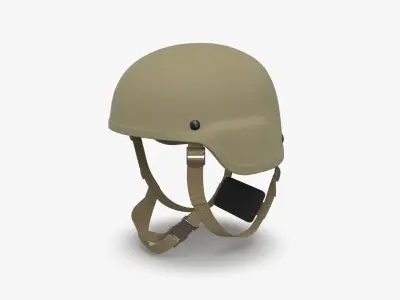 Kevlar Helmet Tan Low-poly 3D model