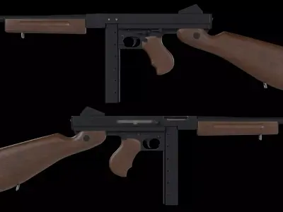 Thompson M1A1 3D model