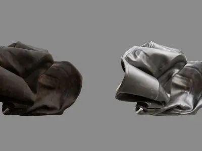 Crushed Fish Can 07 3D model