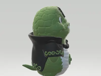 crocodile character 3D print model