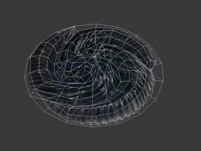 Tribrachidium  Fossil animal Low-poly 3D model