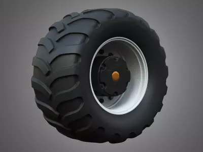 Farm Machine Tire 3D model