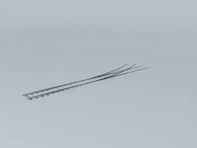 Eco Rail Dirty Yard Left Point Old Steam Days Free 3D model