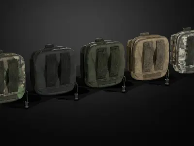 Map pouch Low-poly 3D model