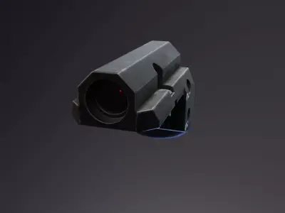 DeltaPoint Micro RedDot Low-poly 3D model