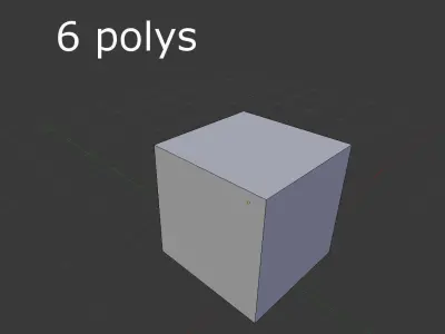 low poly wooden box Low-poly 3D model
