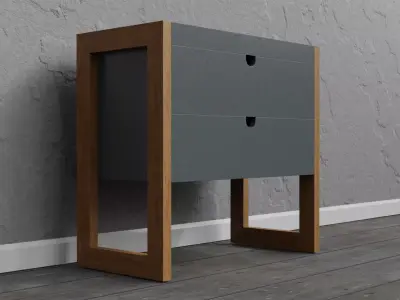 Modern Bedside Design Free 3D model purchase
