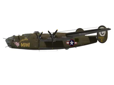 consolidated B24D liberator 3D model