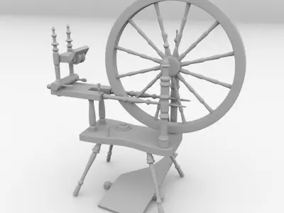 Spinning Wheel 3D model