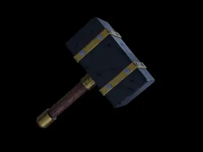 HammerGameReady Low-poly 3D model