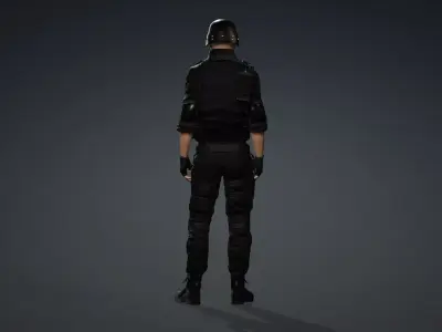 Game Ready Special Forces Character 3D model