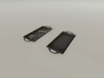 Medical kit pack Low-poly 3D model