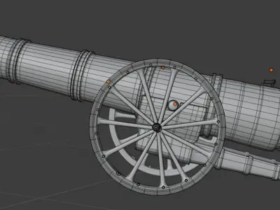 Ramadan Cannon Free low-poly 3D model