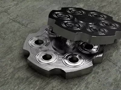 Fidget with Bearing 3D model