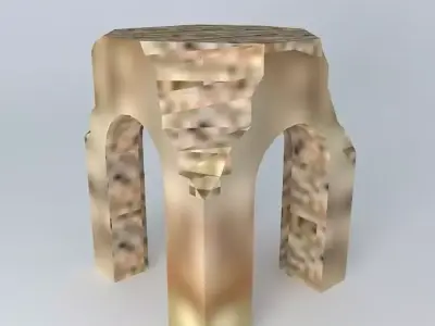 Roman arch of Caparra Guijo de Granadilla Free 3D model