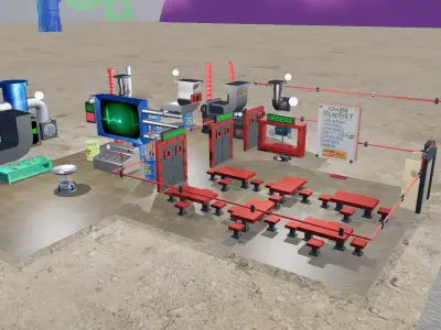 Chum Bucket Complete Rooms 3D model