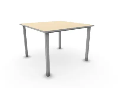 Dining Table SHC Quick Office LM Low-poly 3D model