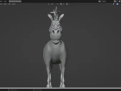 Stanley Horse 3D Model  Low-poly 3D model