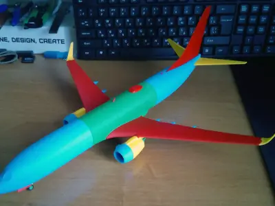 121213 Model kit Boeing 737-800 Sharklet Down 3D print model