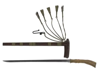 Si Euli Knife Low-poly 3D model