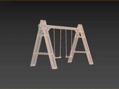Japanese Theme Swing  3D model