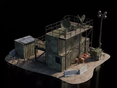 Warzone - Outskirt Comms 3D model