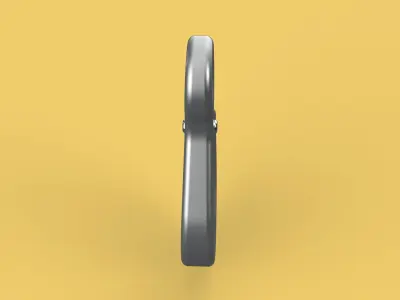 EYE HOOK FORGED SINGLE LIFTING CRANE TON HOOKS HOIST WINCH LATCH 3D model