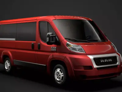 Ram Promaster Window Van 1500 LR 136WB 2020 3D model