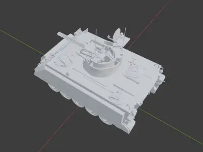 M163 Vulcan Air Defense System Free 3D model