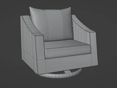 Modern Arm Chair 3D model purchase