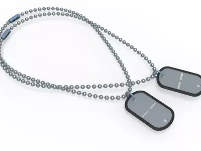 Dog tags 3D model