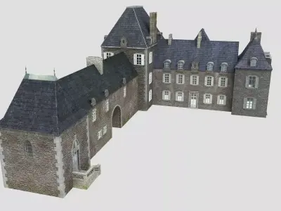 French XVIIIth century manor 3D model