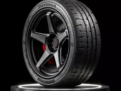Bridgestone Potenza RE71RS 235 40 R18 3D model