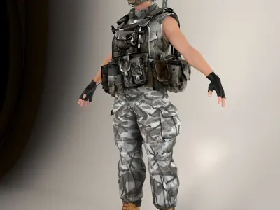 Soldier V2 Lite NR 3D model