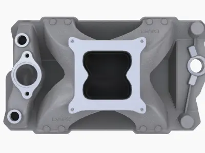 Dart 220 Smallblock Chevy intake manifold Low-poly 3D model